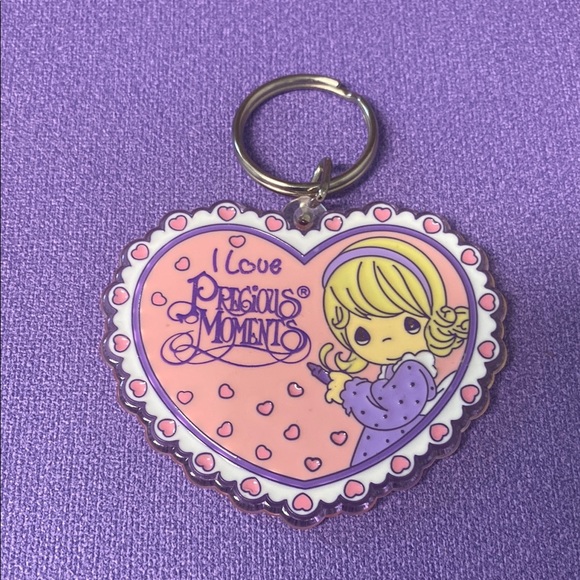 Eve & Co Accessories - Precious Moments Pink Heart Keychain